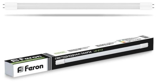 Лампа светодиодная Feron LB-213 G13 220В T8 10Вт 4000К 600мм фото Лампа светодиодная Feron LB-213 G13 220В T8 10Вт 4000К 600мм картинка